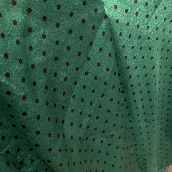 Emerald green with polka dots - Picture 3 of 5